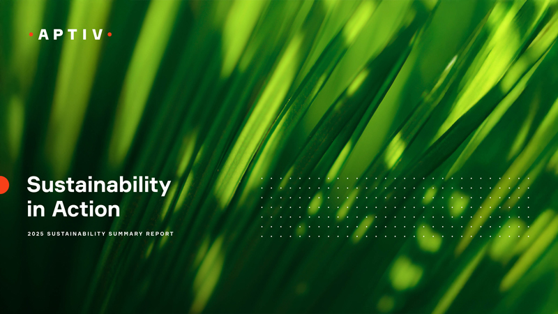 Aptiv Sustainability Report 2025 Aptiv Sustainability Report 2025